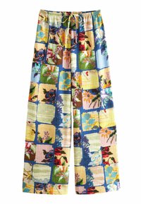 Next WIDE  - Stoffhose - blue patch print