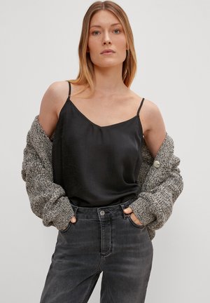 comma casual identity IN GLÄNZENDER QUALITÄT - Blouse - schwarz