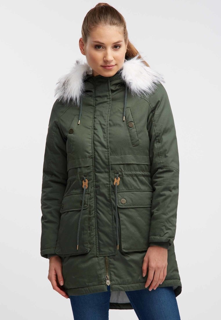 olive winter coat