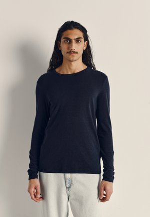 American Vintage HOMME BYSAPICK - Long sleeved top - navy