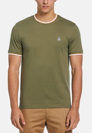 STICKER PETE RINGER - Basic T-shirt - dusty olive