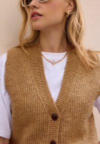 Next BUTTON FRONT TANK - REGULAR FIT - Weste - camel