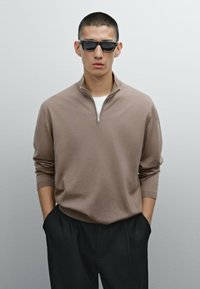 Massimo Dutti - MOCK TURTLENECK - Maglione - brown Immagine in miniatura 1