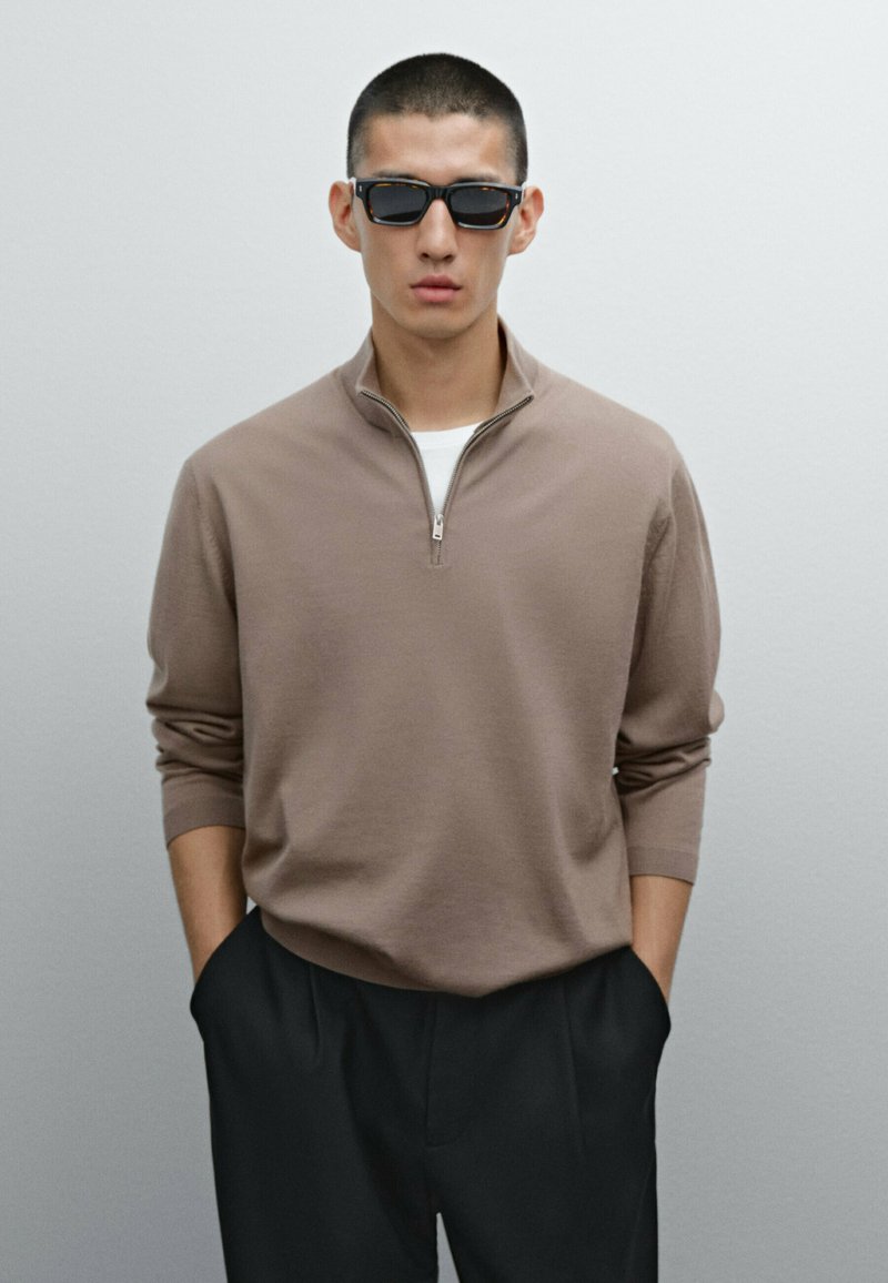 Massimo Dutti - MOCK TURTLENECK - Maglione - brown, Ingrandire