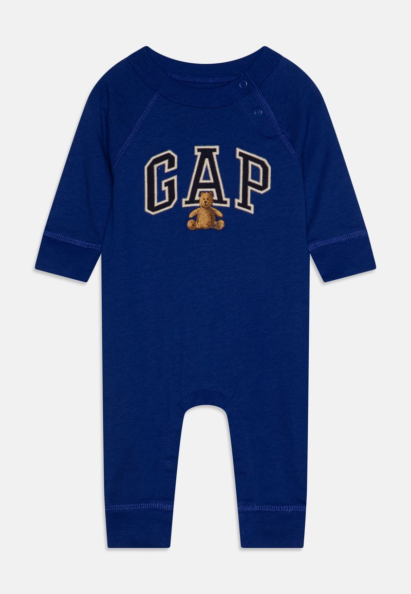 Combinaison-pilote Matelassée Gap Bébé Bleu Avec Oreilles D'ours - Unisexe, Occasion Bon état
