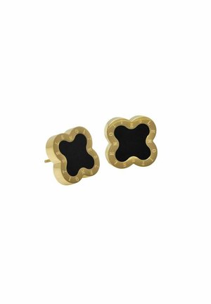 FYRKLÖVERÖR - Ohrringe - black and gold coloured