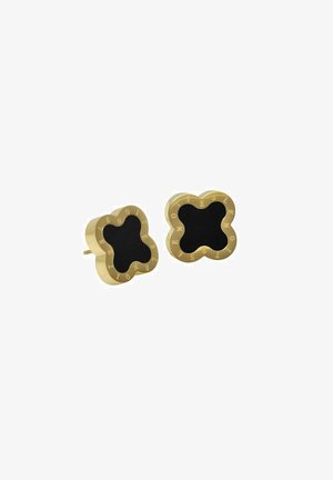 FYRKLÖVERÖR - Pendientes - black and gold coloured