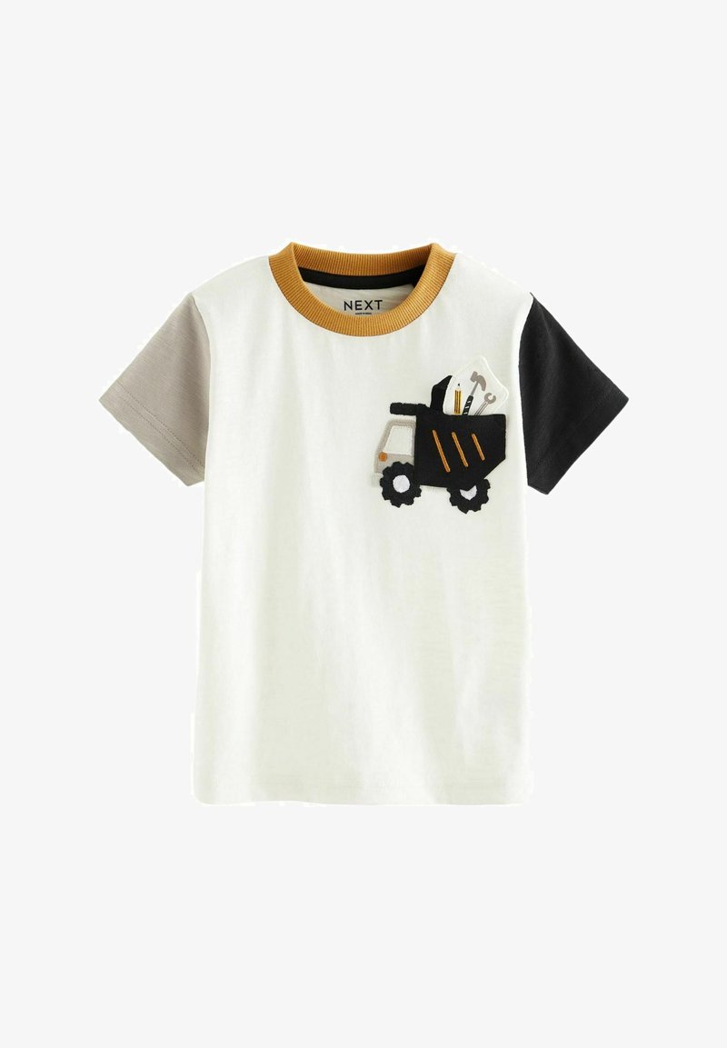 Next SHORT SLEEVE POCKET - Camiseta estampada - white