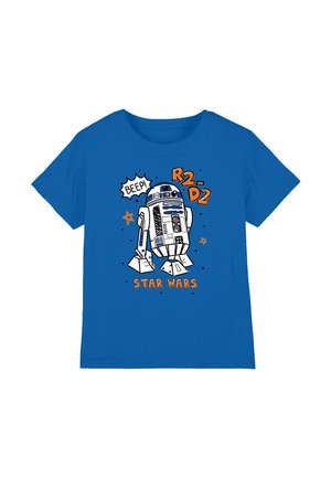 Maglietta Ufficiale Star Wars Boys: Quadrati Personaggi Cartoon, Blu Navy Taglia S