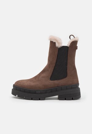 Stiefelette - mocca