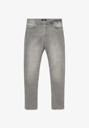 Terranova, PANTALONE JEANS LUNGO TINTA UNITA - Jeans slim fit - grigio denim