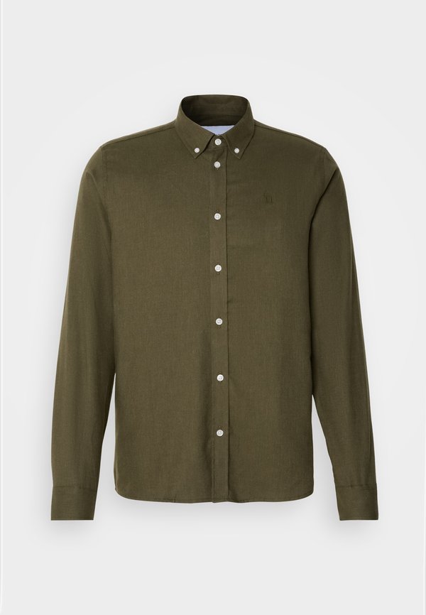 DESERT - Shirt - olive night melange2