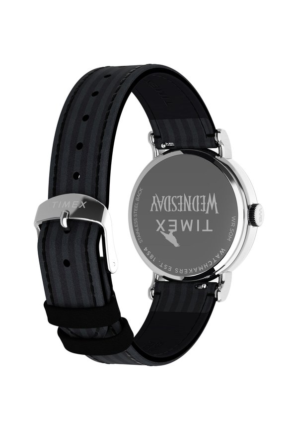 WEDNESDAY - WEEKENDER WITH BLACK AND GREY LEATHER STRAP - Watch2