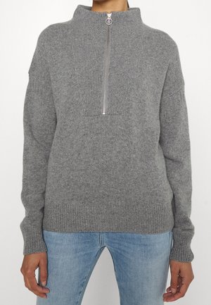 Svetr - mottled dark grey