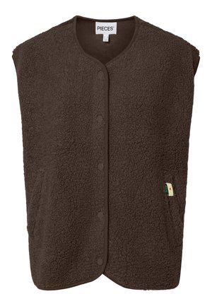 Pieces, PCKATTY TEDDY VEST NOOS BC - Veste sans manches - hot fudge
