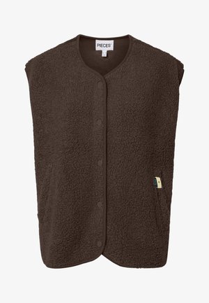 Pieces, PCKATTY TEDDY VEST NOOS BC - Veste sans manches - hot fudge