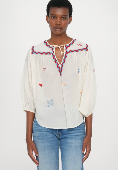 Mother THE BREEZE YOKE - Bluză - whitre