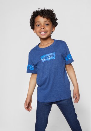 SMU LVB SHORT SLEEVE GRAPHIC TEE SHIRT - Jednoduché triko - estate blue heather