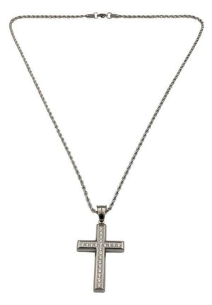 KREUZ ZIRKONIA - Collana - silberfarben