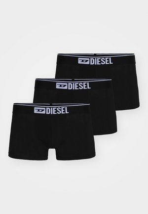 Melni kokvilnas bokseršorti ar logotipa jostas daļu un baltām akcentiem. Iepakojumā iekļauti trīs pāri. Gluda tekstūra, pieguļošs dizains.