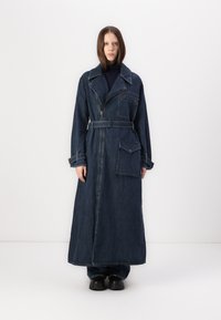 G-STAR LONG BIKER TRENCH - Καμπαρντίνα - worn in indigo gear