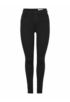 Noisy May CALLIE HIGH WAIST - Ļoti pieguloši džinsi - black