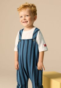Next SET - T-Shirt basic - blue black stripe