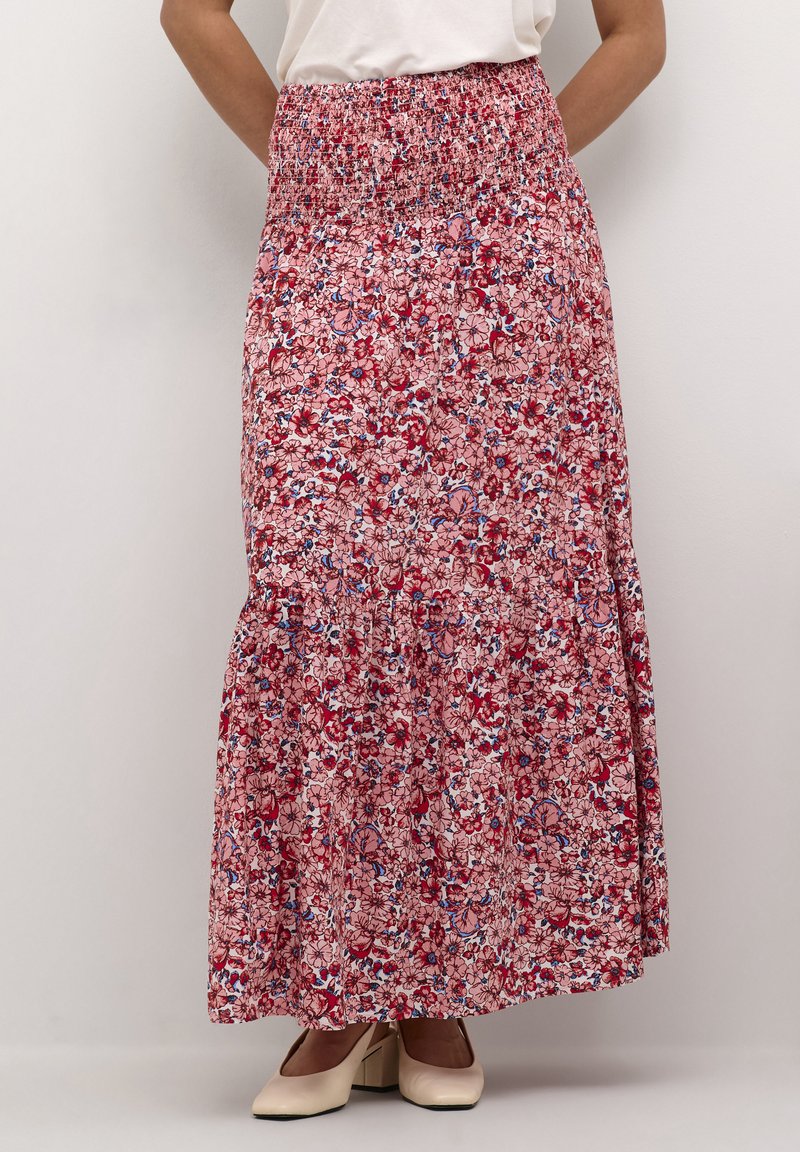 Cream CRTIAH - Maxisukňa - flower print