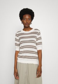 Lounge Nine BALLOU STRIPED - Camisola - vintage khaki