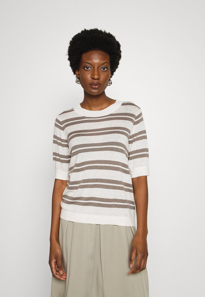 Lounge Nine BALLOU STRIPED - Camisola - vintage khaki