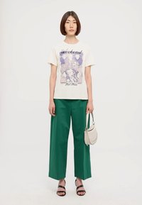 Weekend Max Mara ZIRLO - Print T-shirt - ecru
