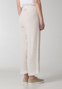 Deha PINSTRIPED SLOUCHY - Kalhoty - crema