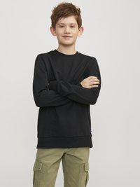 Jack & Jones Junior - JJEBRADLEY CREW - Sweater - black Miniatuurafbeelding 1