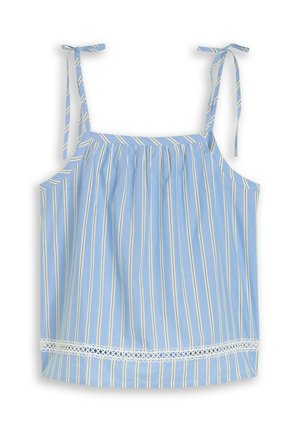 TOM TAILOR DENIM, Top - blue white vertical stripe
