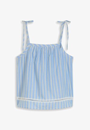 TOM TAILOR DENIM, Top - blue white vertical stripe