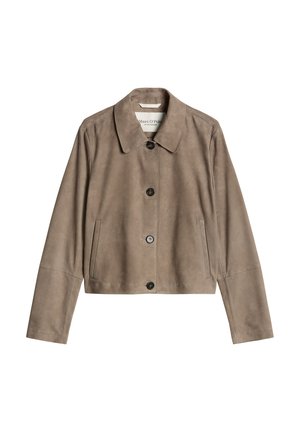 Marc O'Polo, Veste en cuir - stone taupe