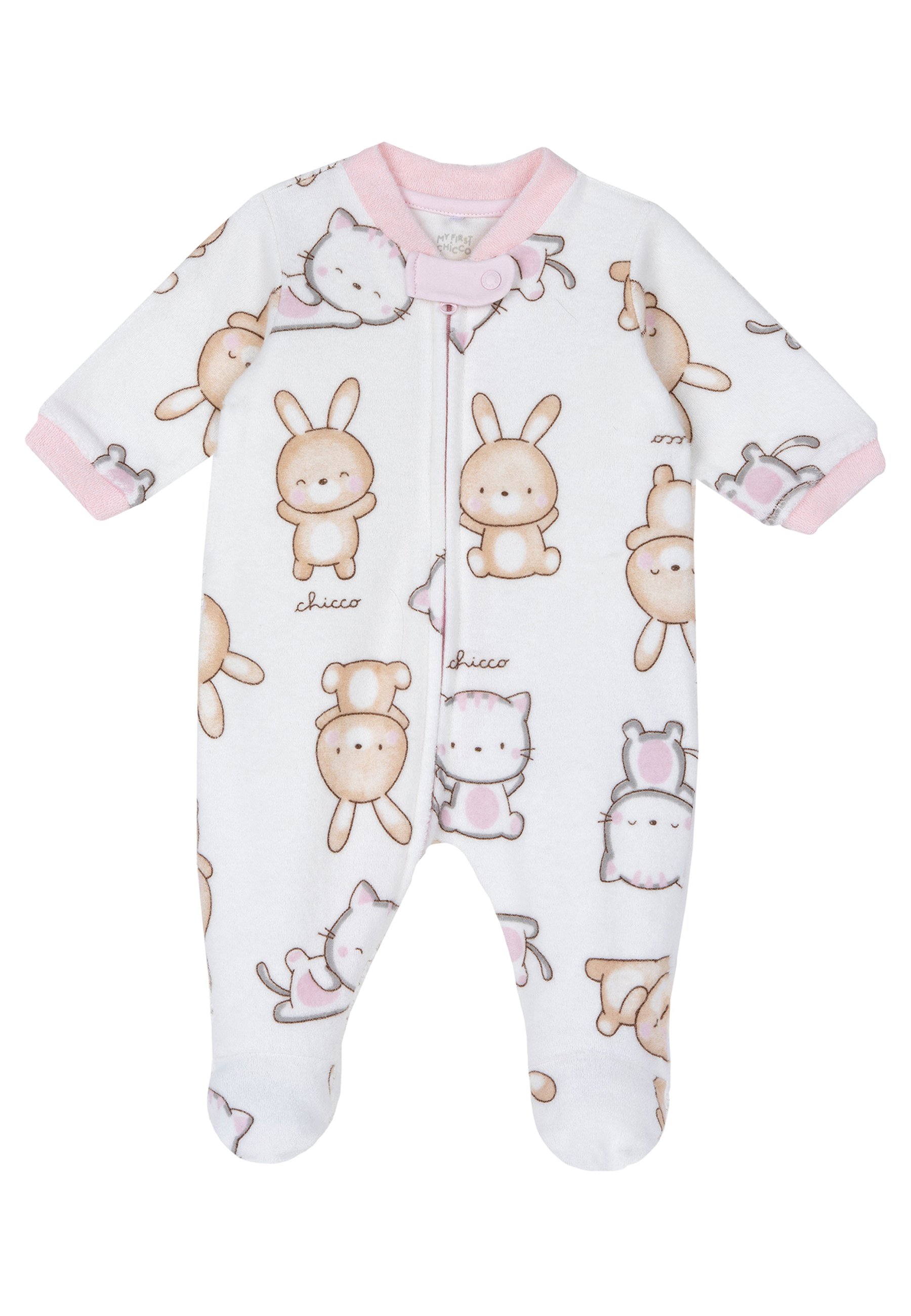 Pyjama Court Fille Chicco Licorne - 100% Coton, Taille 12-24 Mois
