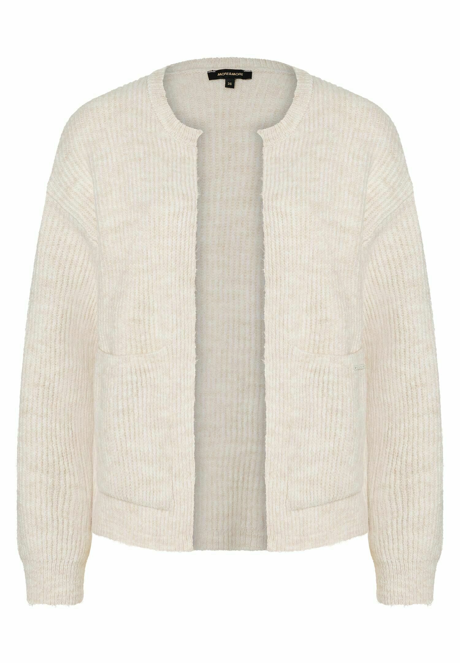 More More Strickjacke beige meliert/beige-meliert