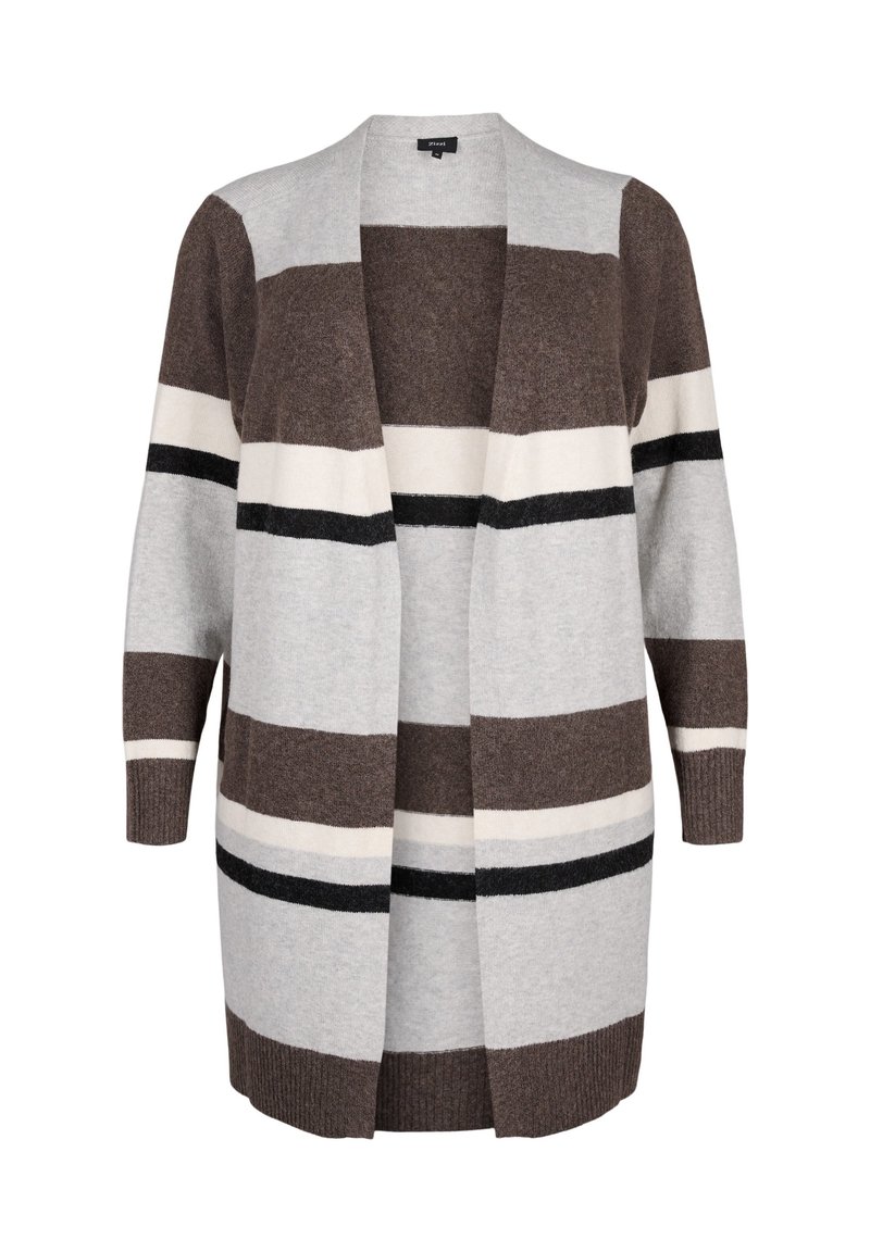 Zizzi Vest grijs gemêleerd