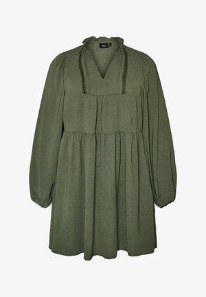 Zizzi, A-LINIEN-KLEID MIT EMPIRE-LINIE - Φόρεμα ημέρας - grün