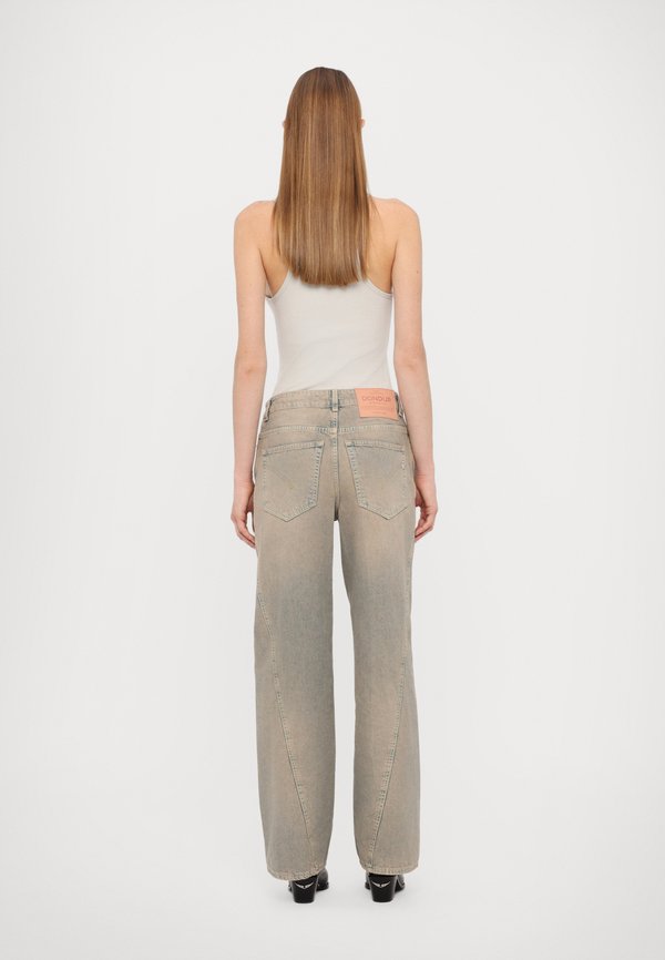 AMOY - Wide Leg - over dyed sand color2