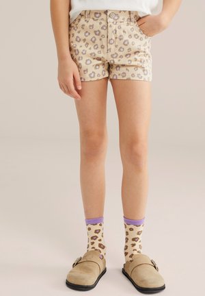 WE Fashion BLUE RIDGE - Pantaloni scurți din denim - all-over print