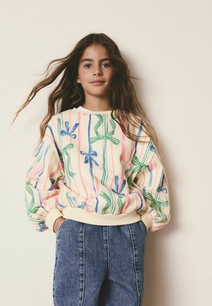 REGULAR FIT - CHRISTMAS - Sweatshirt - ecru bow