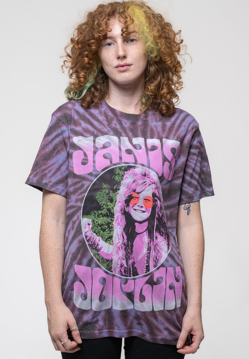 Paradiso Clothing UNISEX JANIS JOPLIN PINK SHADES TIE DYE - Print T-shirt - purple