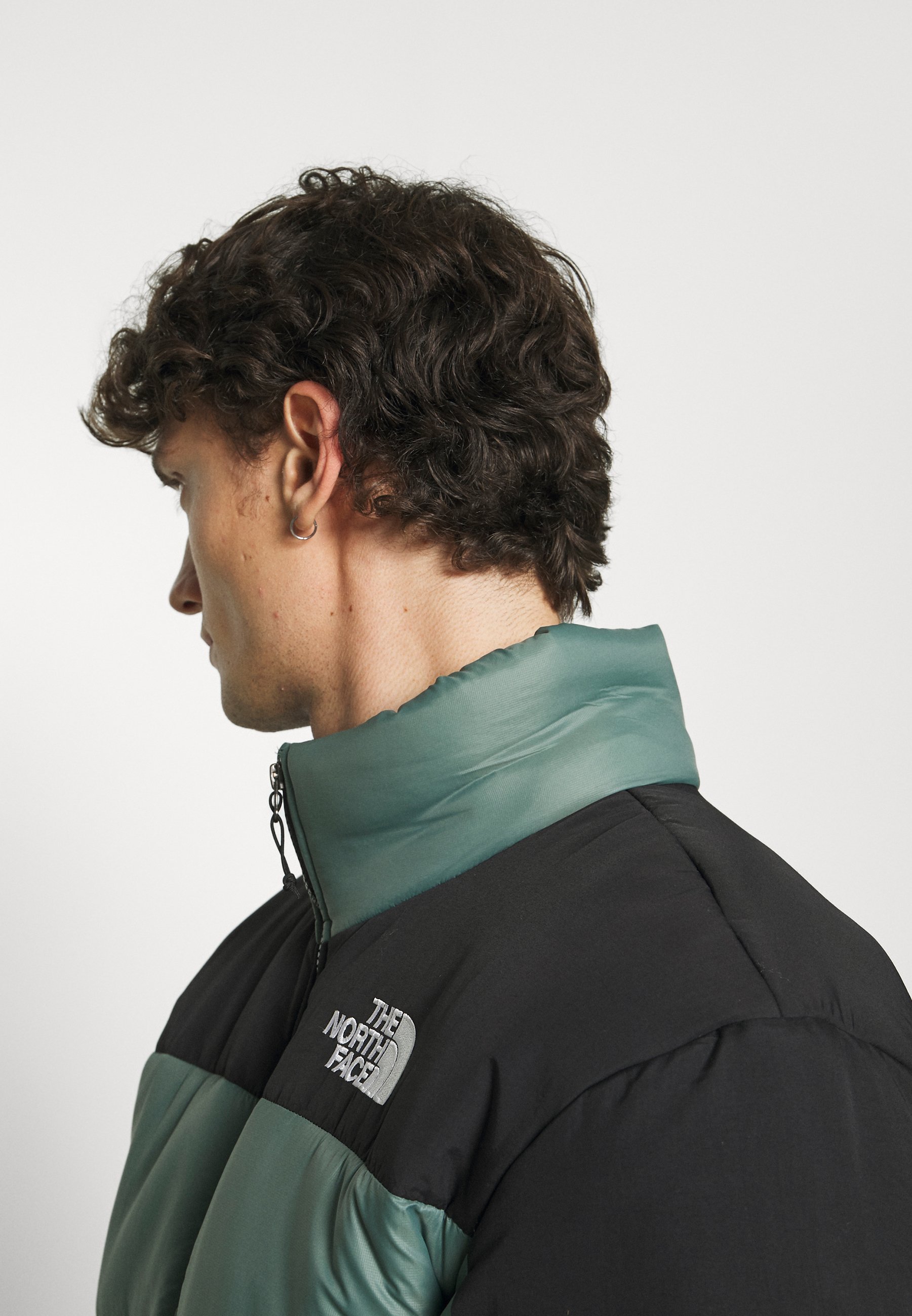 the north face himalayan insulated jacket in green