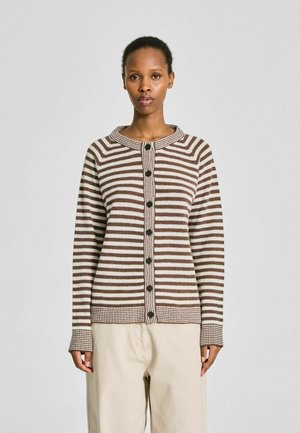 LISVA, Жилетка - striped brown ecru