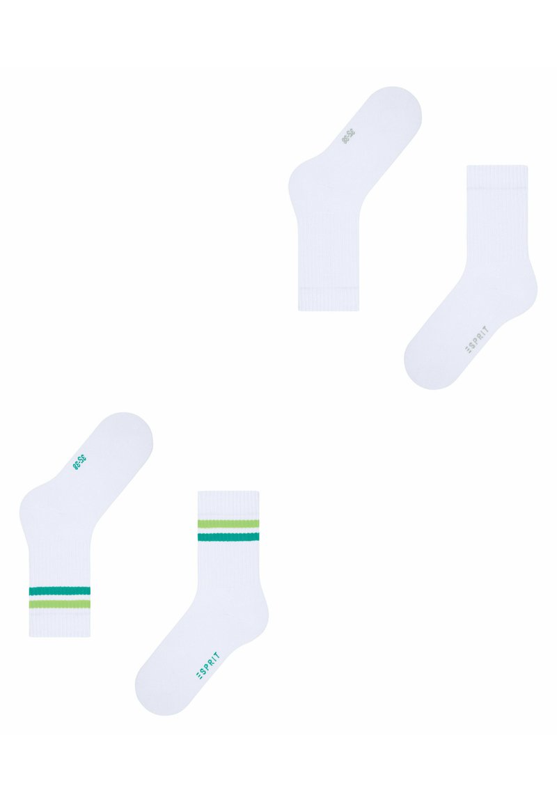 Esprit Tennis Stripe 2-Pack - Socken - raw white