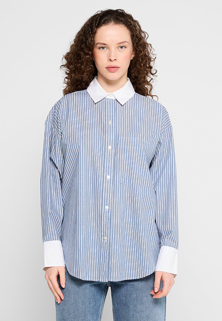 Abercrombie & Fitch Overhemdblouse donkerblauw