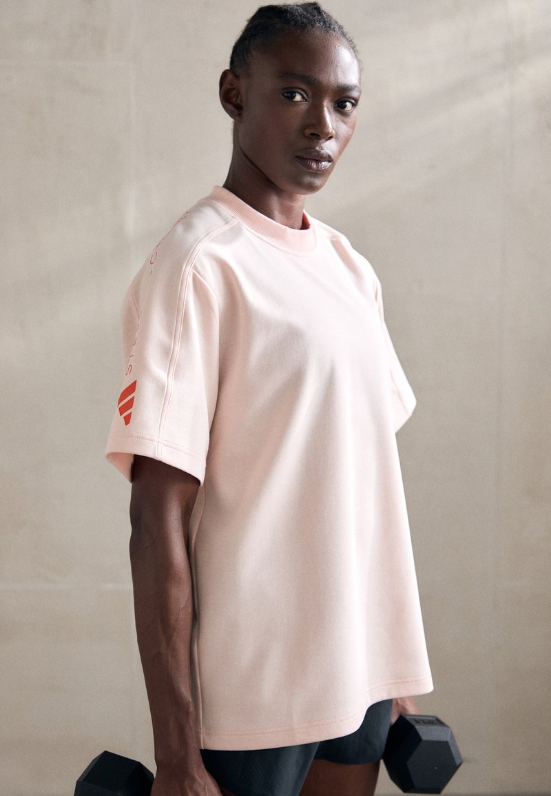 adidas by Stella McCartney LOGO TEE - Marškinėliai su spaudiniu - pink