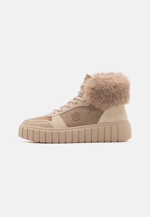 Sneakers high - taupe